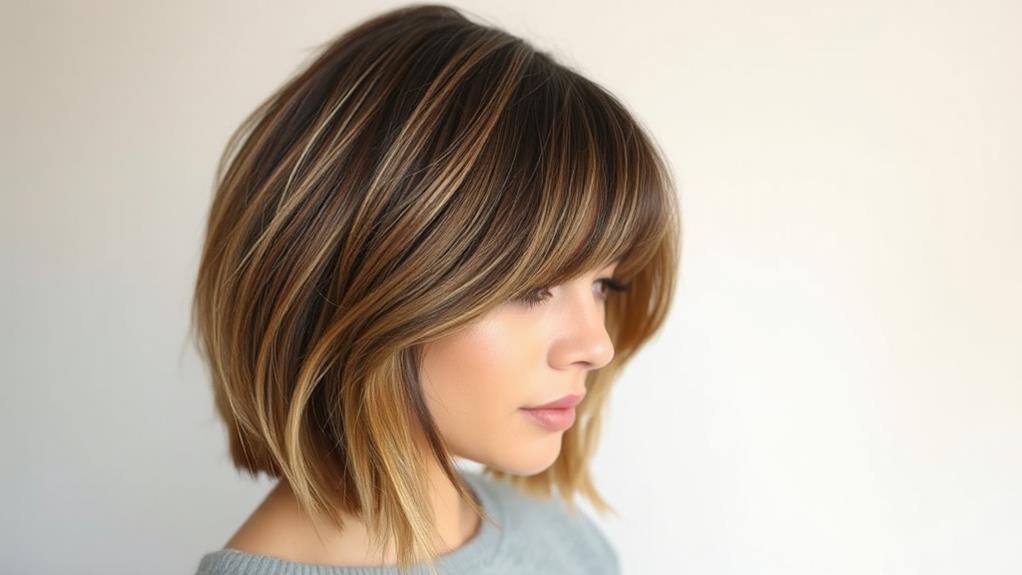 a line bob haircut style