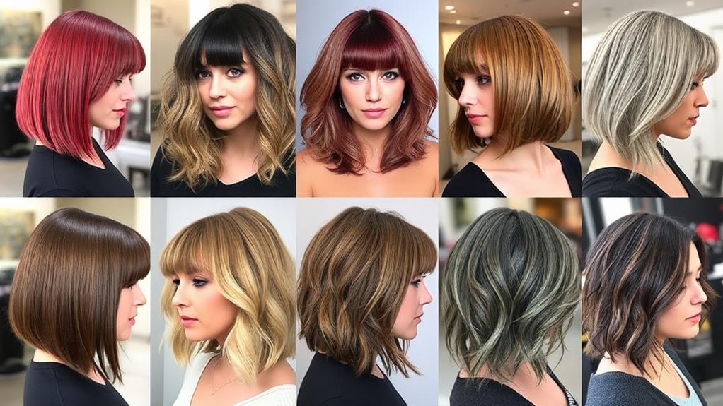 diy bob haircuts bangs