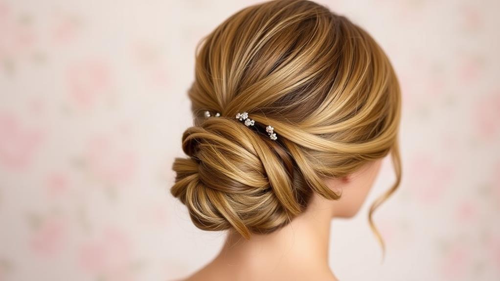 elegant low bun hairstyle