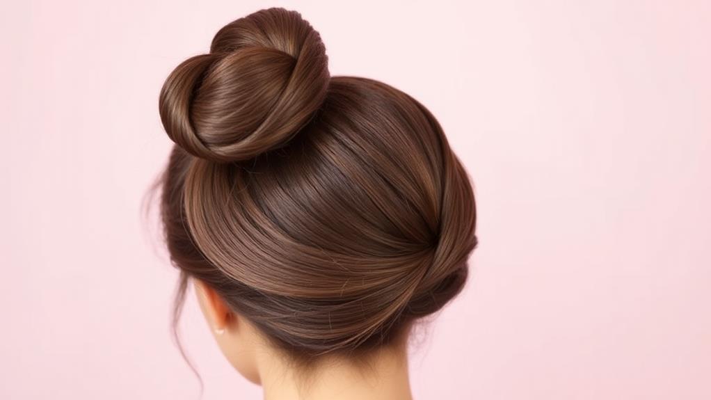 perfectly styled ballet hair