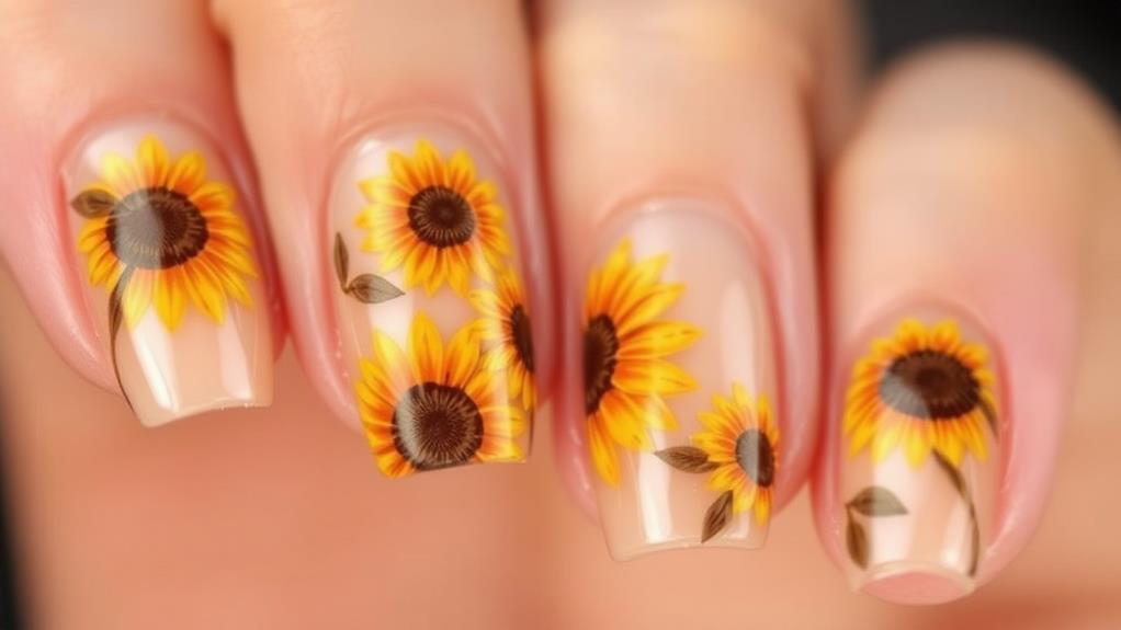 sunflower adorned nude base